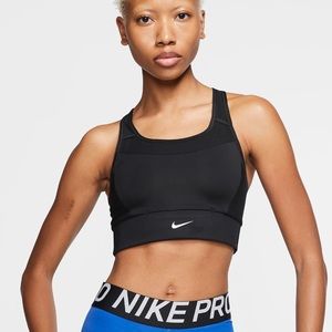 Nike swoosh sports bra w/ six hidden pockets